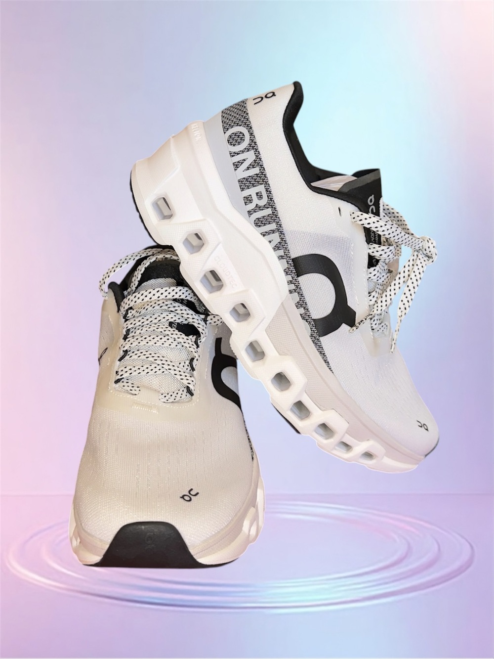 On Running Cloudnova White & Black Athletic Sneakers size USW7